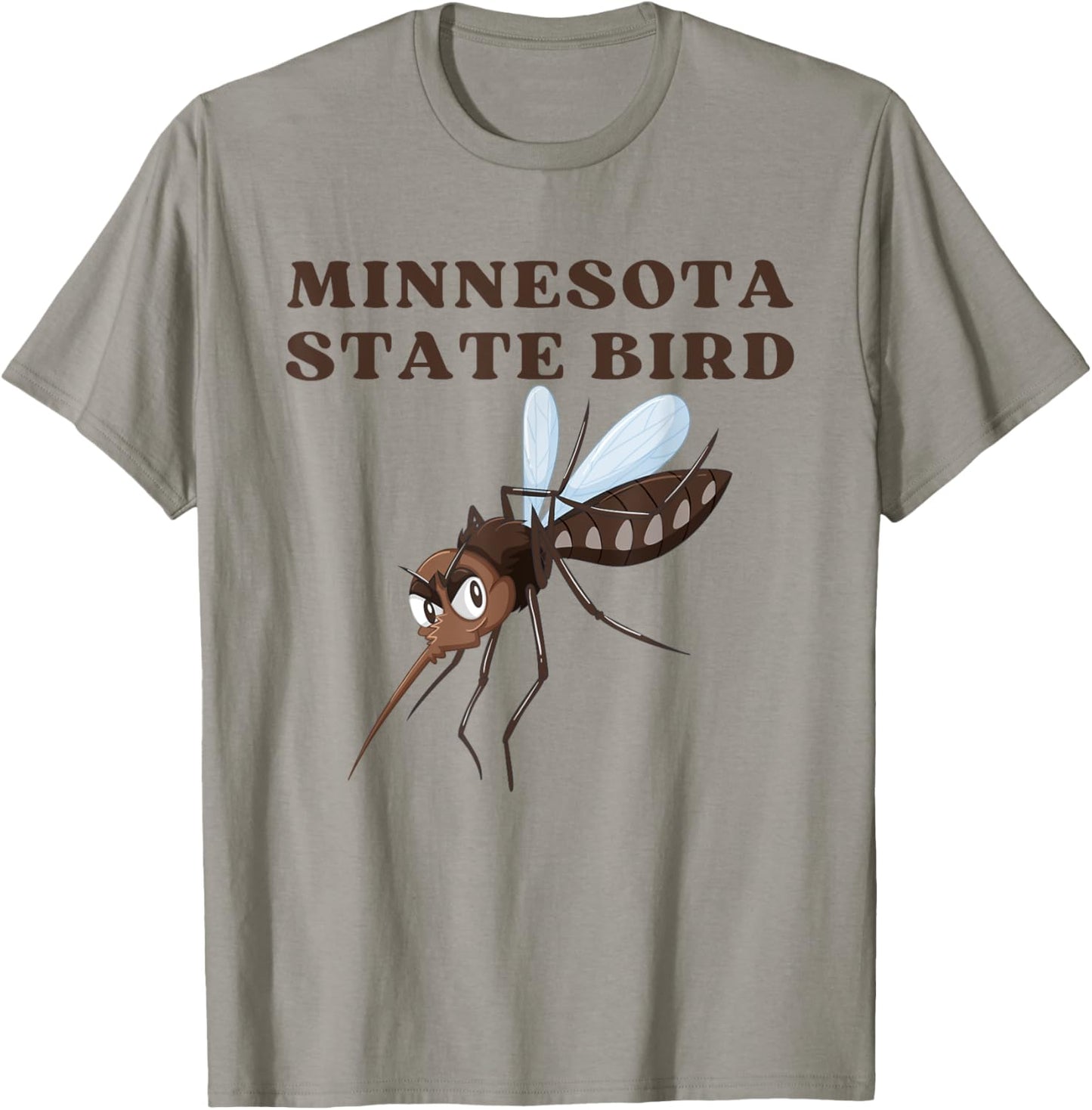 Funny Mosquito Minnesota State Bird T-Shirt - T-Shirt | Sand