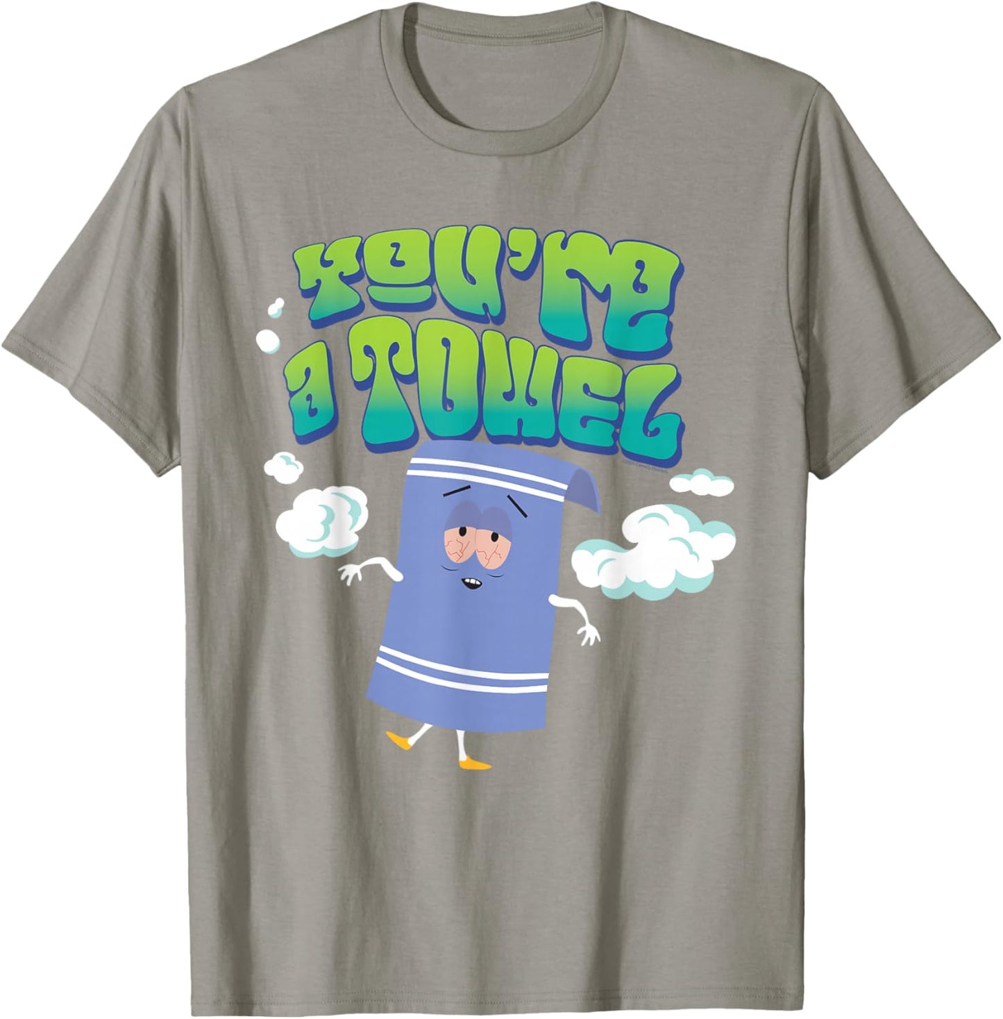 South Park Towelie You're a Towel Clouds Funny Cartoon T-Shirt - T-Shirt | Sand