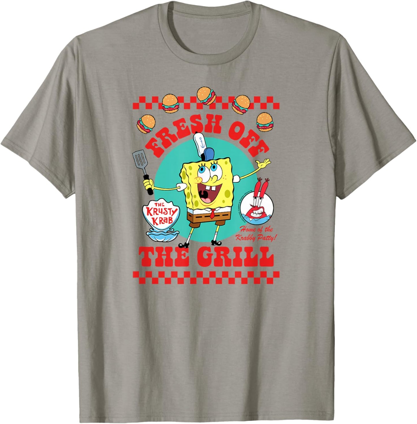 SpongeBob SquarePants - Krabby Patty Fresh Off The Grill T-Shirt - T-Shirt | Sand