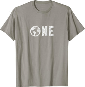 One Planet Earth Day 51st Anniversary Retro Child or Teacher T-Shirt - T-Shirt | Sand