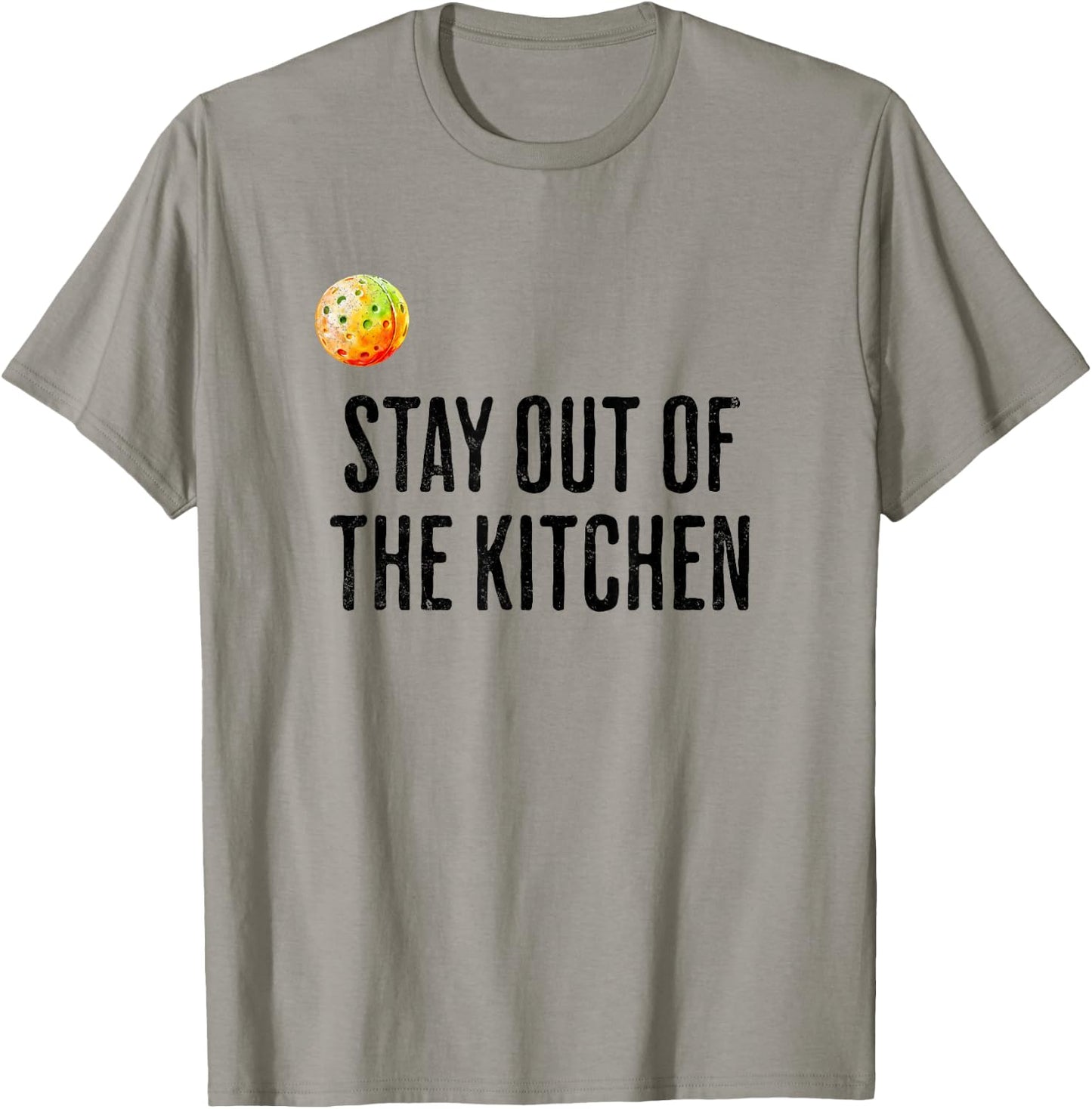 Funny Pickleball Men Women Stay Out of the Kitchen Player T-Shirt - T-Shirt | Sand