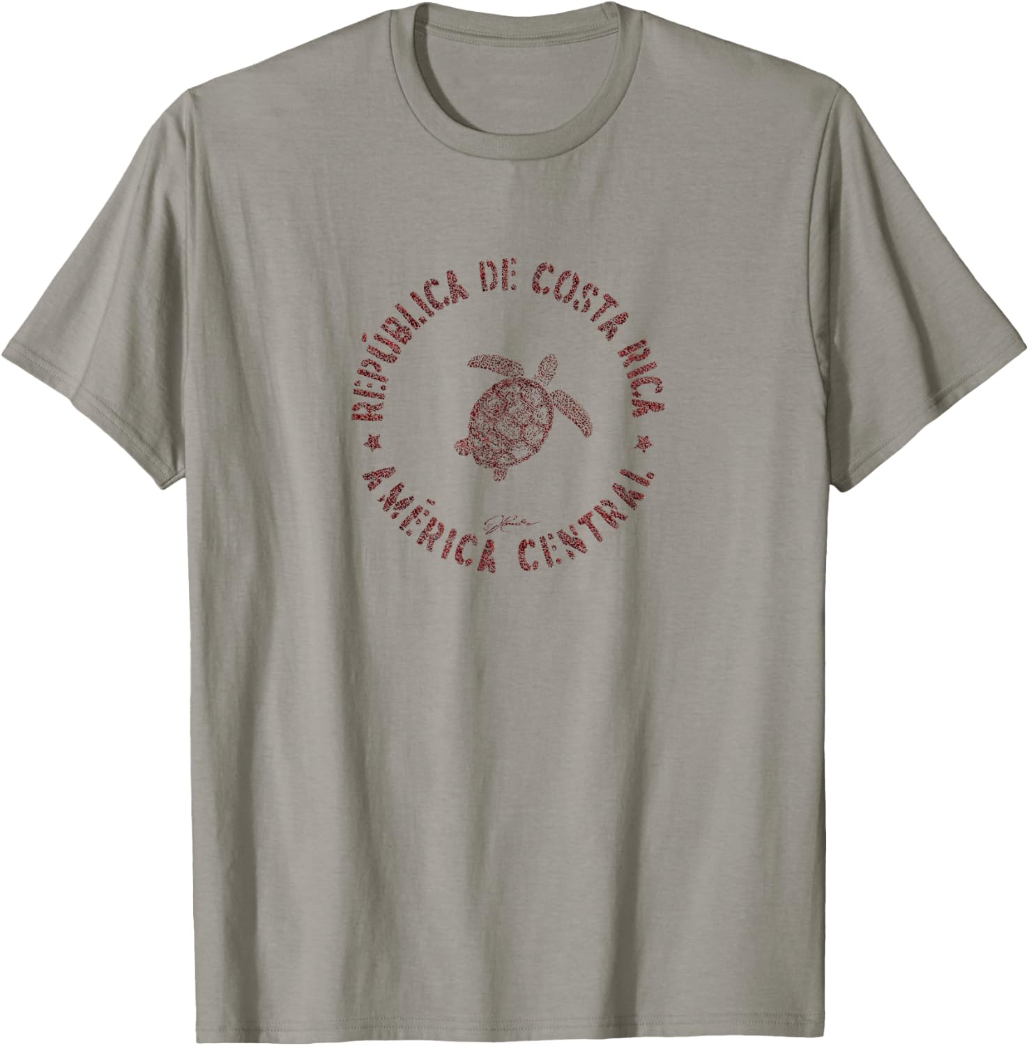 JCombs: Republic of Costa Rica Sea Turtle T-Shirt - T-Shirt | Sand