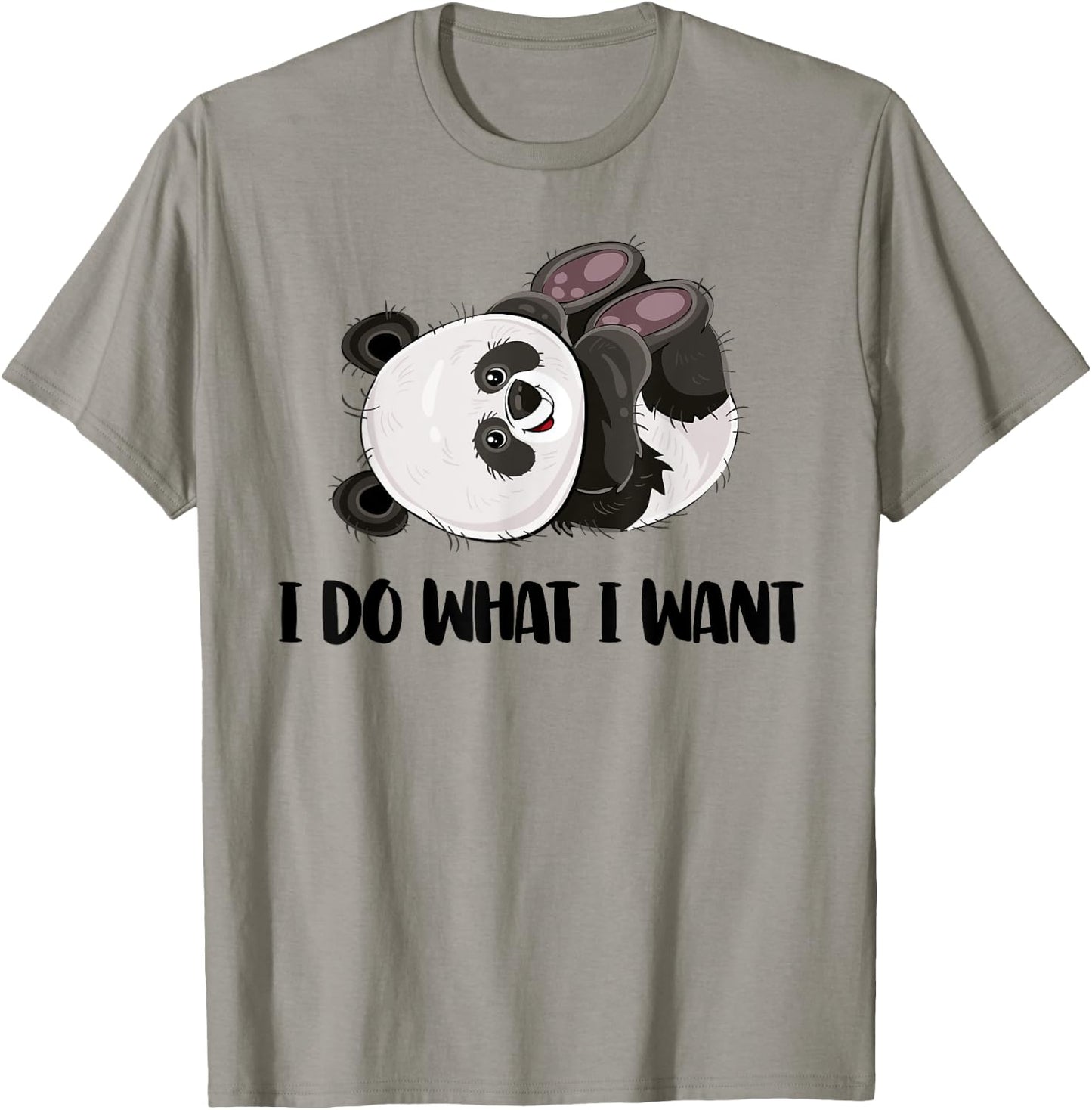 Funny Panda - I Do What I Want Cute Panda Bear T-Shirt - T-Shirt | Sand