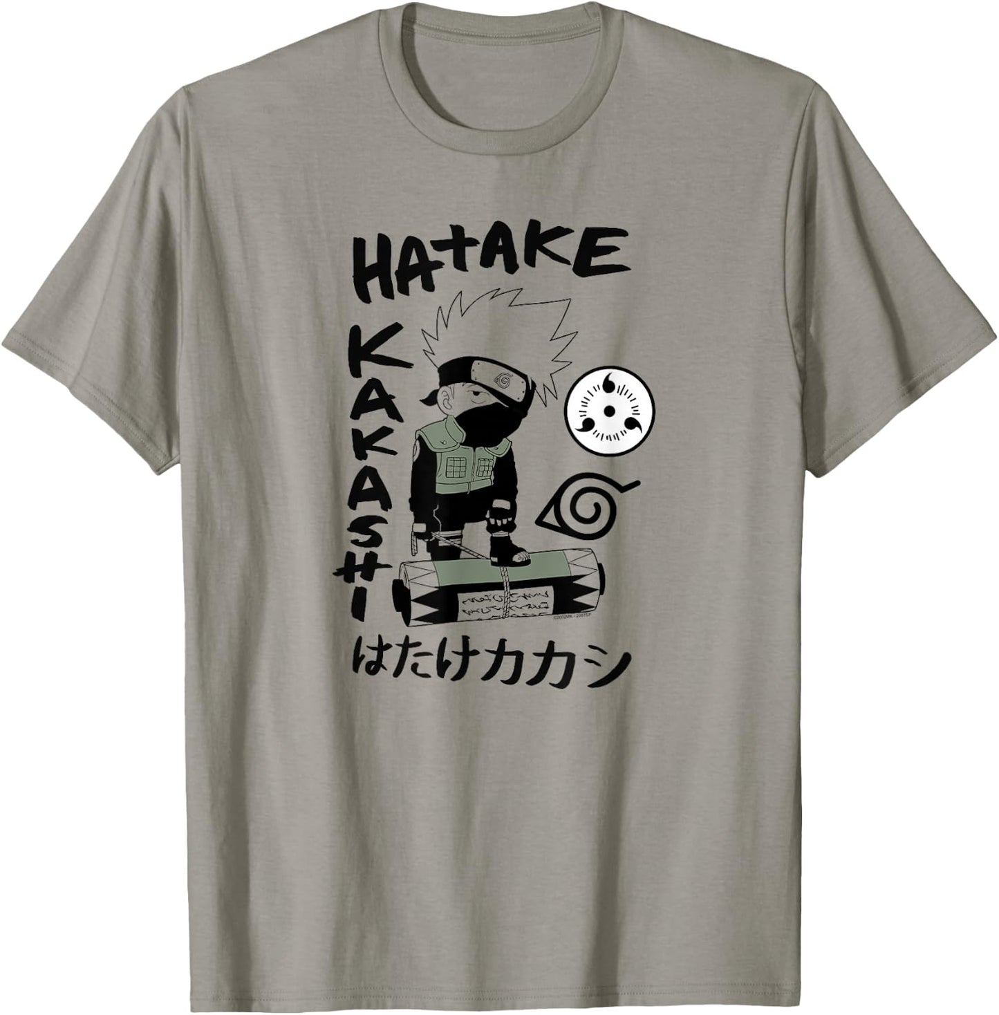 Naruto Shippuden Hatake Kakashi Chibi Drawing Anime T-Shirt - T-Shirt | Sand