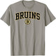 Boston Bruins Arch Over Gray Officially Licensed T-Shirt - T-Shirt | Sand