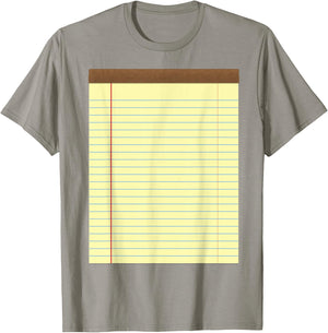 Yellow Pad Lined Notebook Couple Group Halloween Costume T-Shirt - T-Shirt | Sand