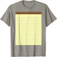 Yellow Pad Lined Notebook Couple Group Halloween Costume T-Shirt - T-Shirt | Sand