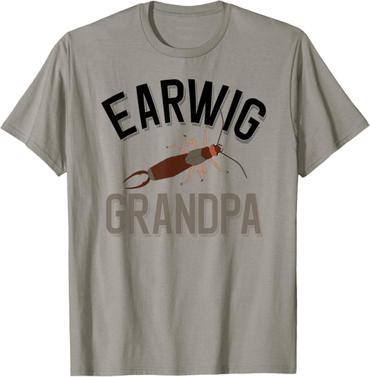 Earwig Grandpa Funny Pincher Bug T-Shirt - T-Shirt | Sand