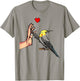 Cute Bird Lover and Gift Ideas Cockatiel Love Bird Lovers Women , White, Small T-Shirt - T-Shirt | Sand