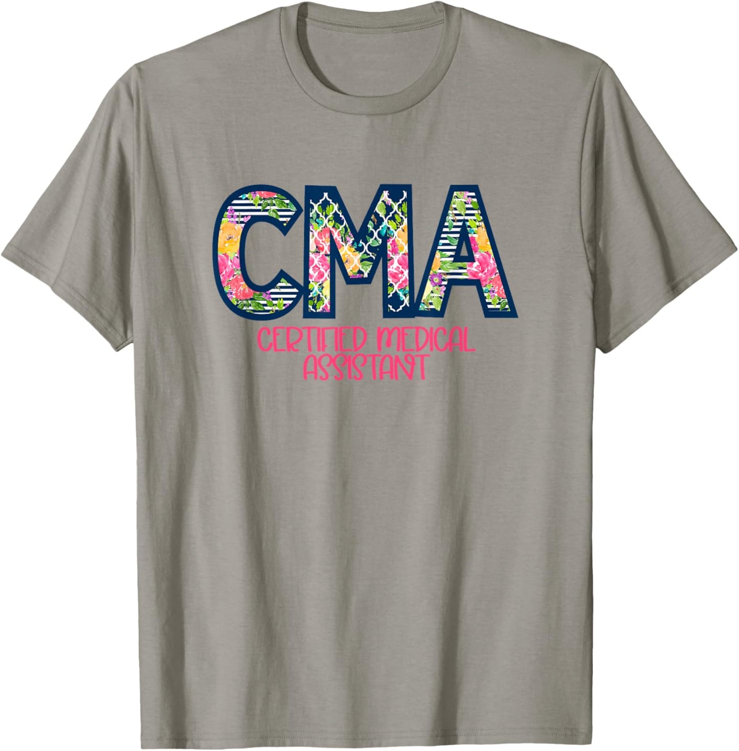 CMA Certified Medical Assistant Cute Nurse Gift T-Shirt - T-Shirt | Sand