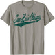 San Luis Obispo Slo California Varsity Script Sports Jersey T-Shirt - T-Shirt | Sand