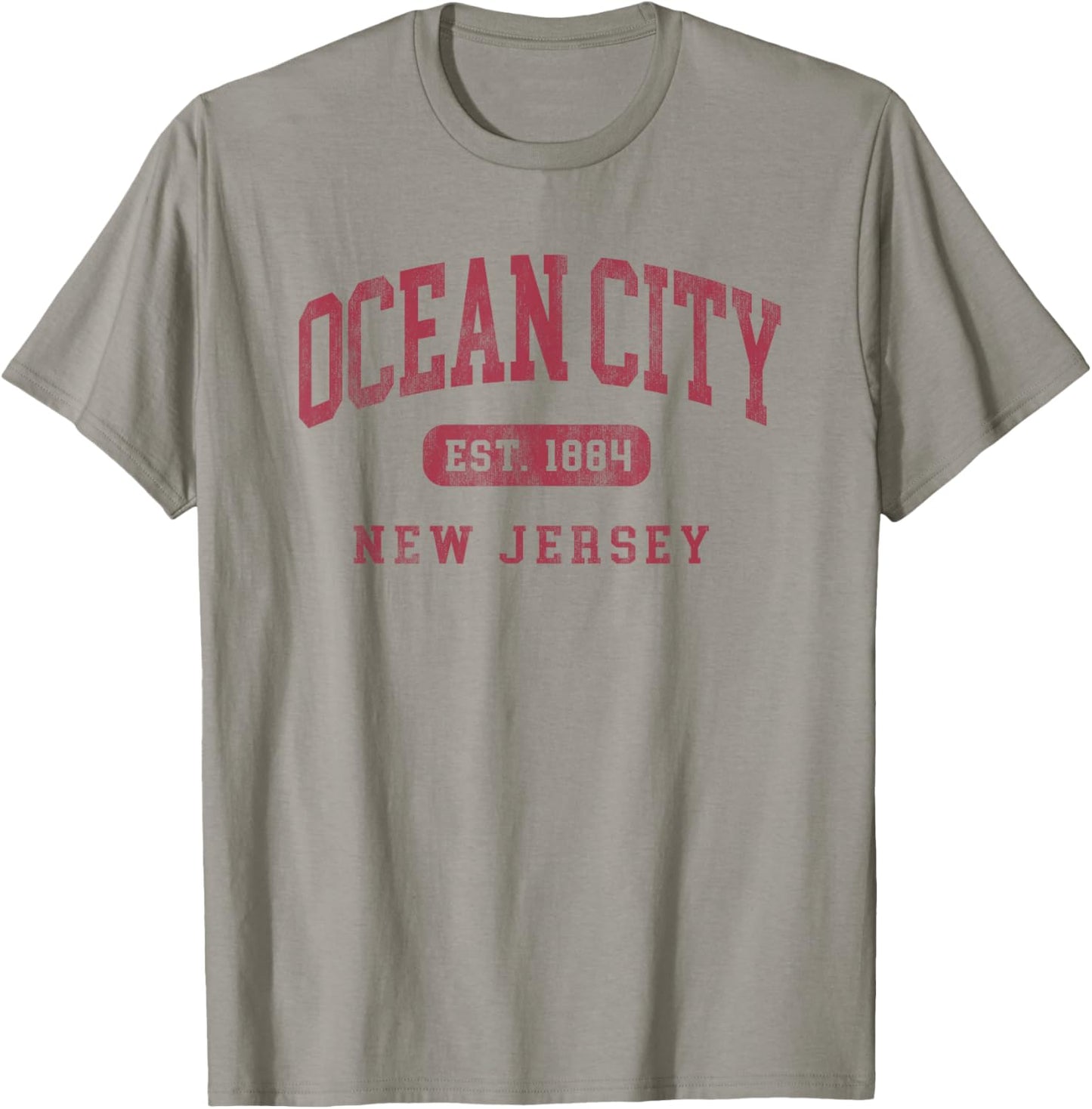 Ocean City New Jersey NJ Vintage Established Beach Souvenir T-Shirt - T-Shirt | Sand