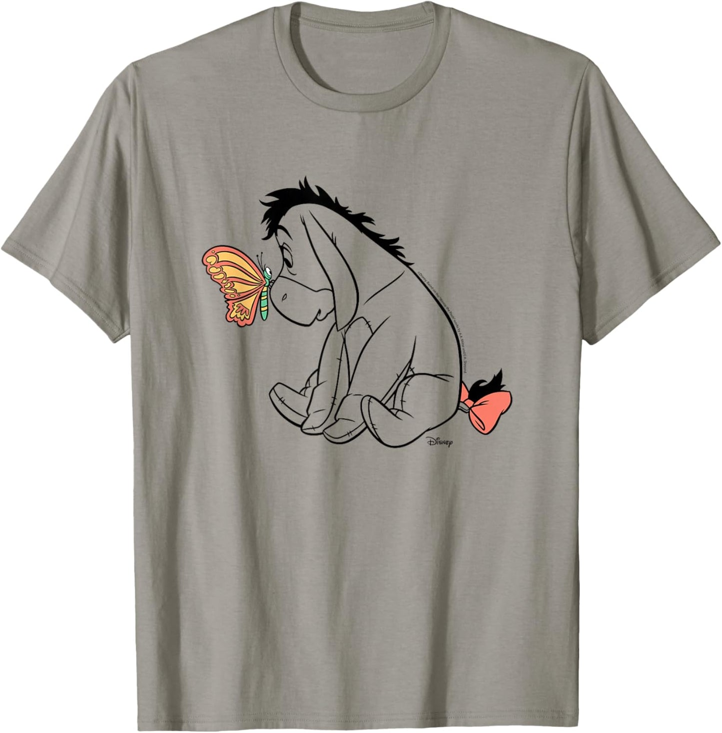 Winnie The Pooh - Eeyore and Butterfly T-Shirt - T-Shirt | Sand