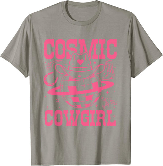 Cosmic Space Cowgirls Shirt Bachelorette Party Rodeo Girls T-Shirt - T-Shirt | Sand