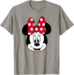 Disney Minnie Mouse Pretty Face Classic Logo T-Shirt - T-Shirt | Sand