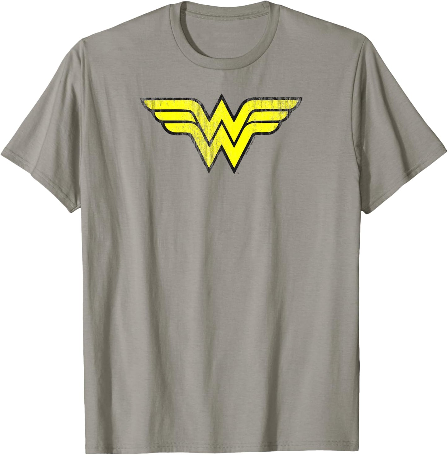 Wonder Woman Logo Distressed T-Shirt - T-Shirt | Sand