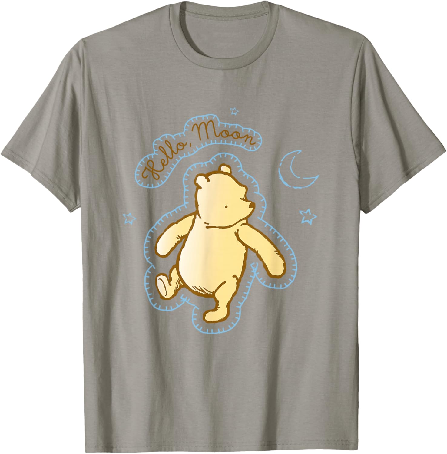 Disney Winnie the Pooh Hello Moon Bedtime Bear T-Shirt - T-Shirt | Sand