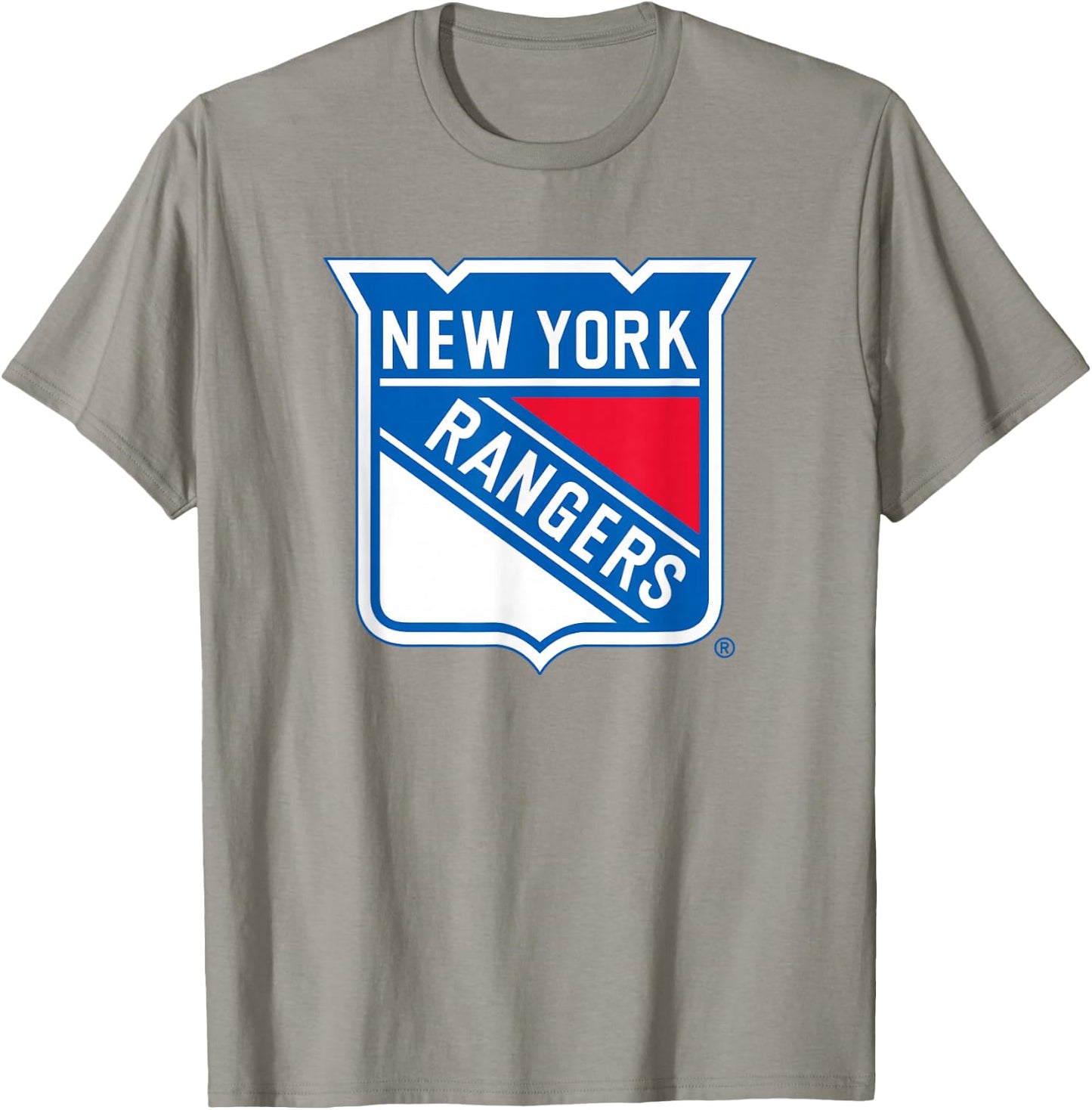 New York Rangers Icon Gray Officially Licensed T-Shirt - T-Shirt | Sand