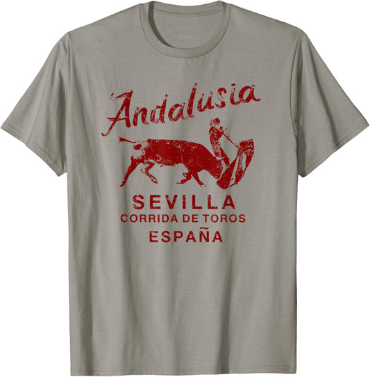 Seville Spain Bullfighting Matador Andalusia Vintage T-Shirt - T-Shirt | Sand