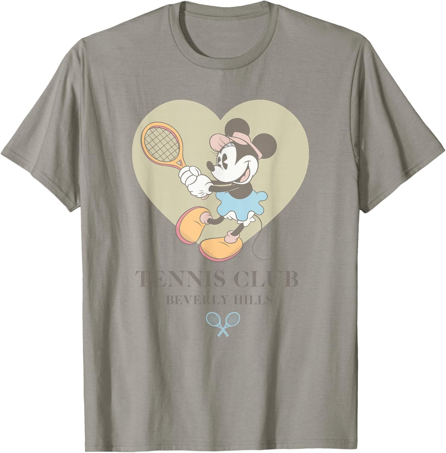 Disney Minnie Mouse Tennis Club Beverly Hills Vintage Logo T-Shirt - T-Shirt | Sand