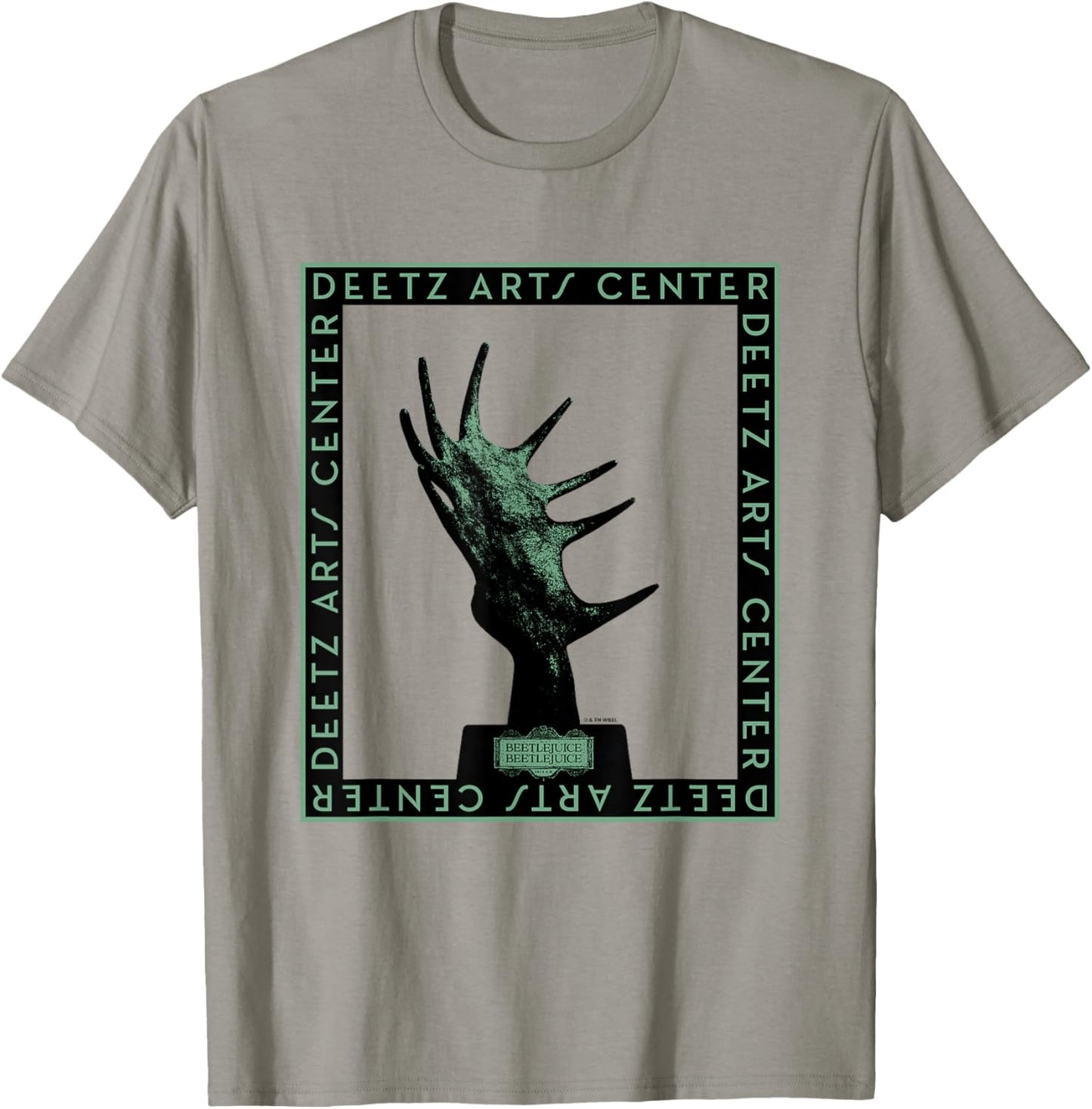 Beetlejuice Beetlejuice Deetz Arts Center Poster T-Shirt - T-Shirt | Sand