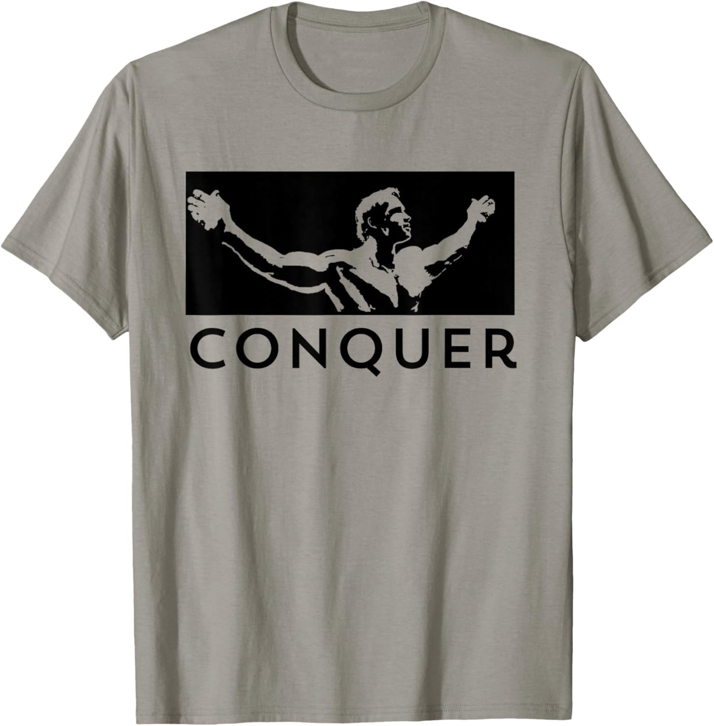 CONQUER - Body Building T-Shirt - T-Shirt | Sand