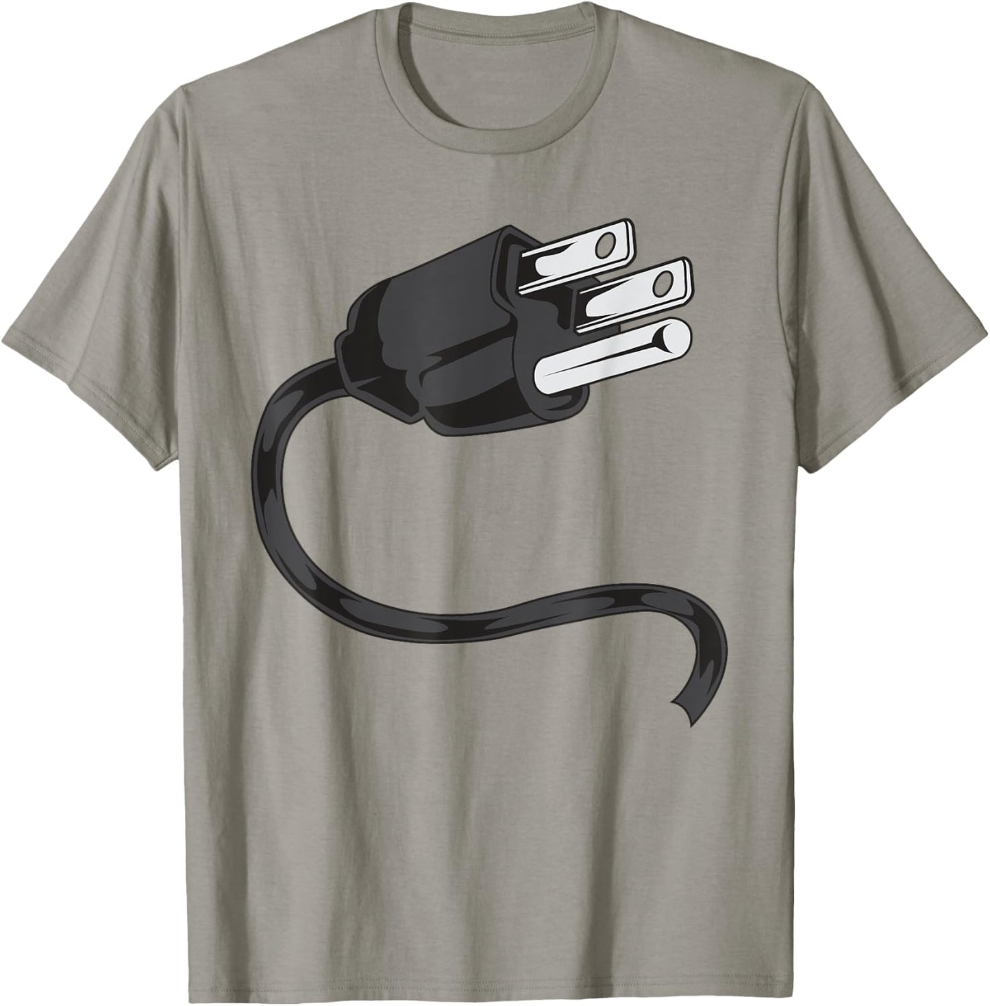 Electrical Outlet Plug and Socket Couples Costume Halloween T-Shirt - T-Shirt | Sand
