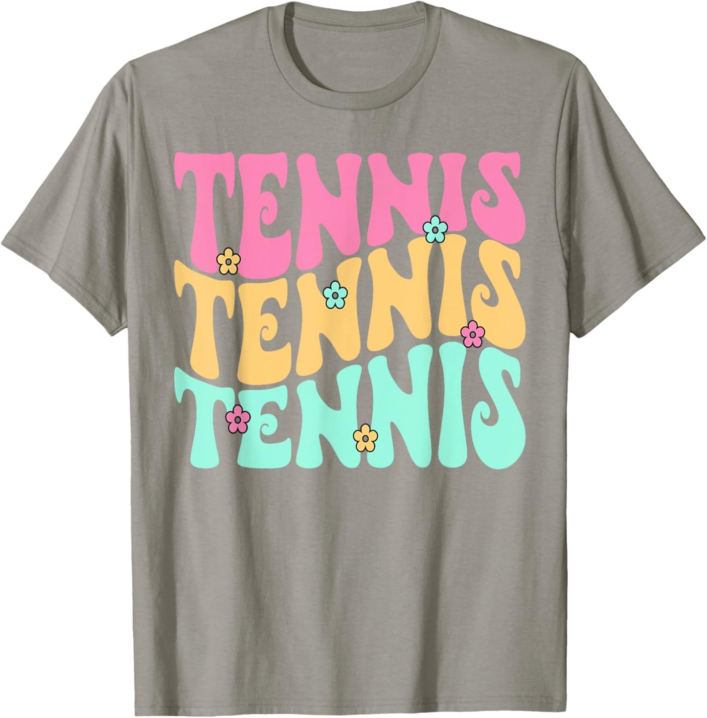 Tennis Retro for Girls Women Teen Kids Game Match Practice T-Shirt - T-Shirt | Sand