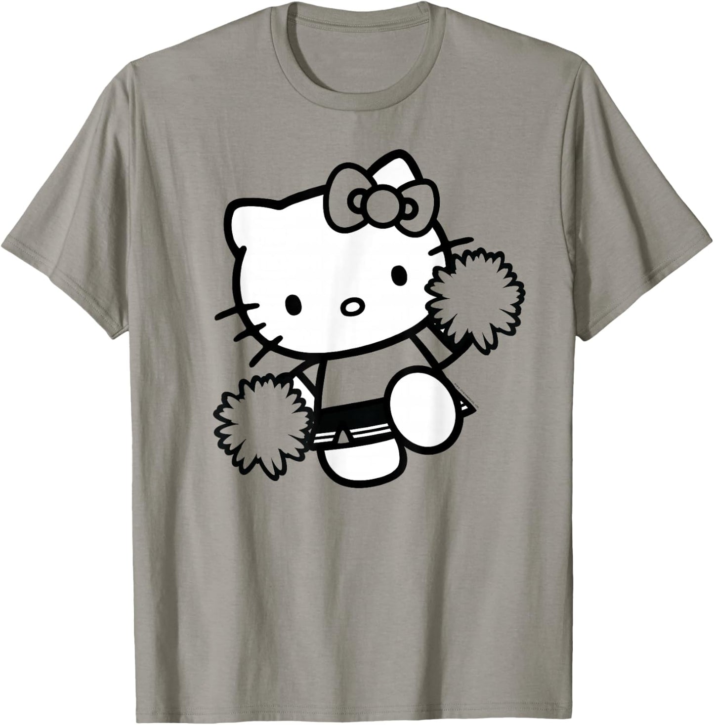 Hello Kitty Cheerleader Squad Team School Color T-Shirt - T-Shirt | Sand