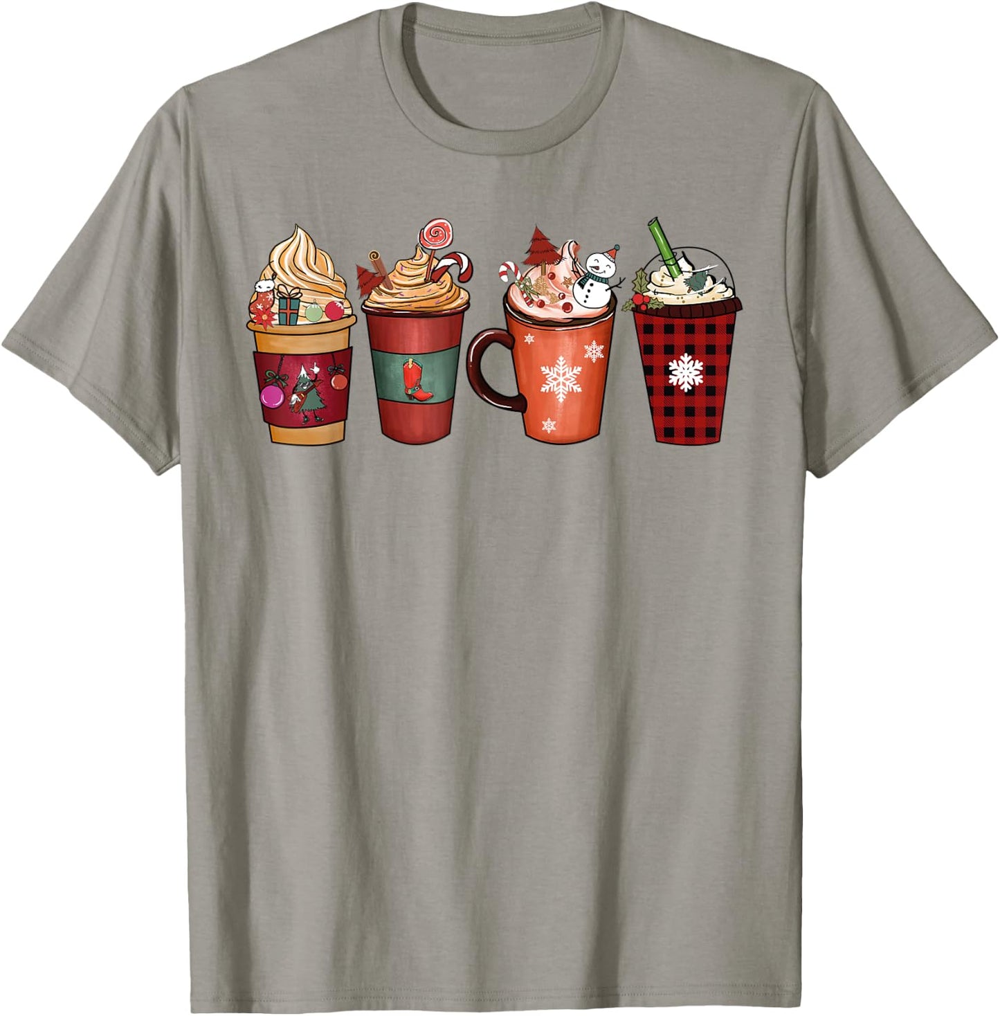 Christmas Coffee Latte Spice Matching Family Pjs Pajamas T-Shirt - T-Shirt | Sand