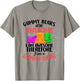 Gummy Bear Dancing Animal Candy for Adult Youth Kids Gift Small T-Shirt - T-Shirt | Sand