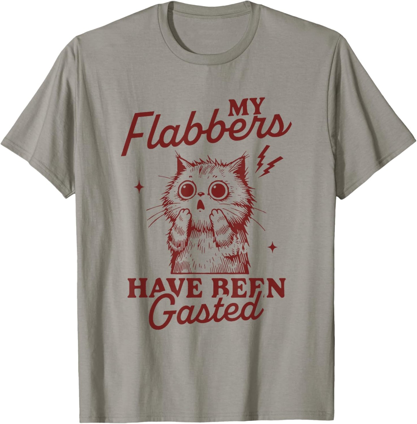My Flabbers Have Been Gasted Cute Cat Women T-Shirt - T-Shirt | Sand