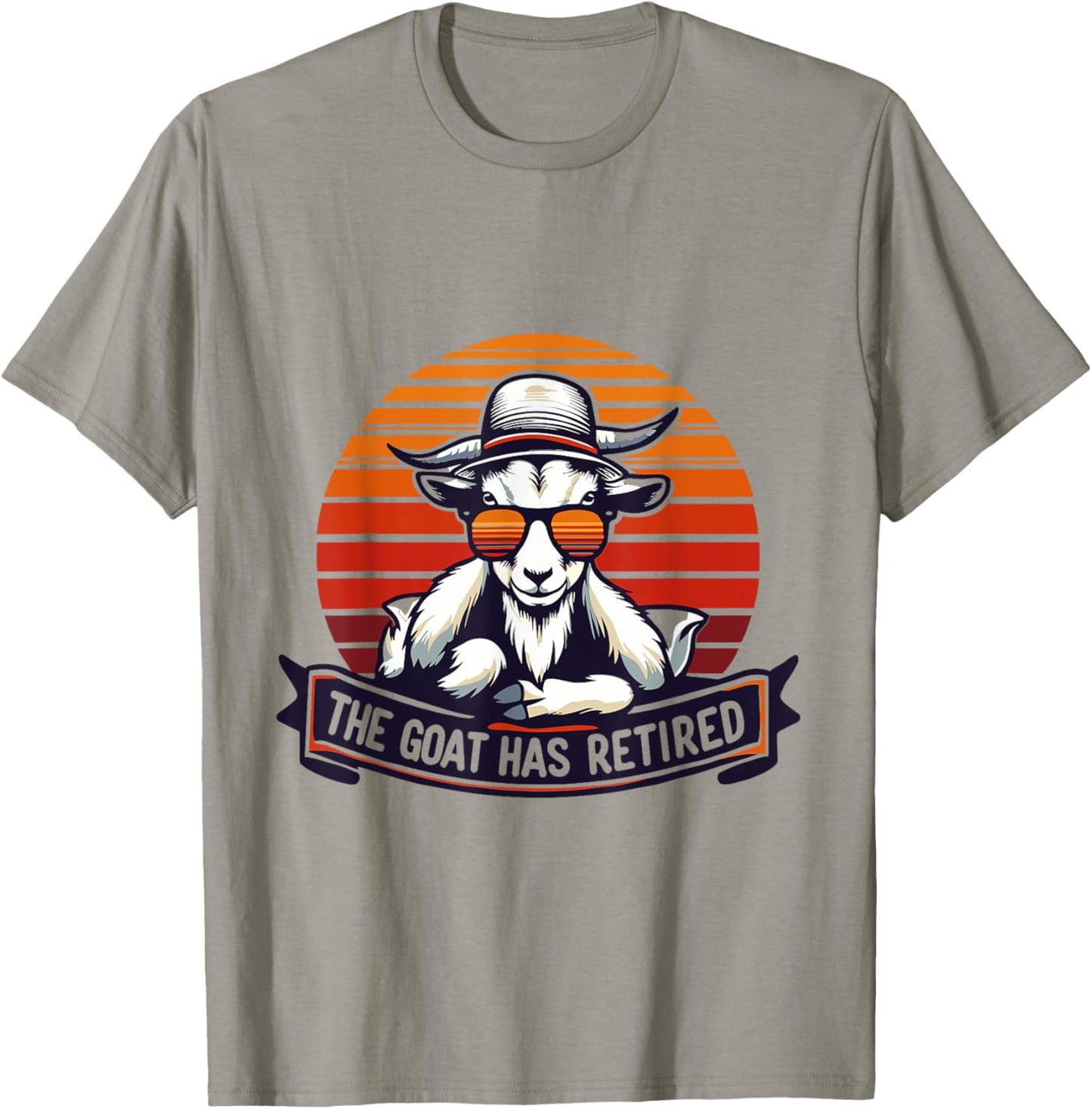 the goat has retired men Retirement goat Pension plan T-Shirt - T-Shirt | Sand