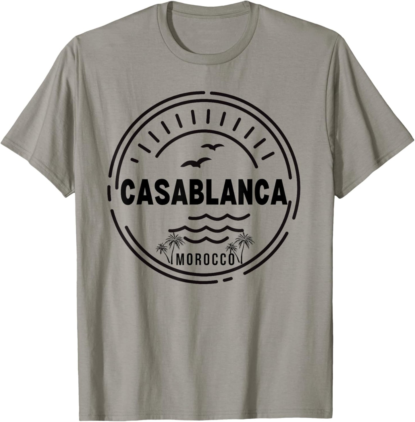 Casablanca Morocco Women Retro Vintage Style T-Shirt - T-Shirt | Sand