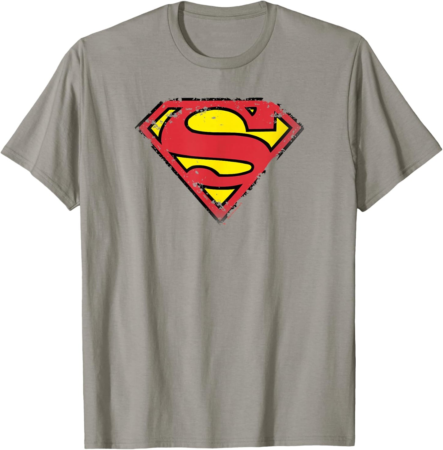 Superman Distressed Shield T-Shirt - T-Shirt | Sand