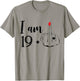 I Am 19 Plus 1 Middle Finger Funny 20th Birthday Women T-Shirt - T-Shirt | Sand
