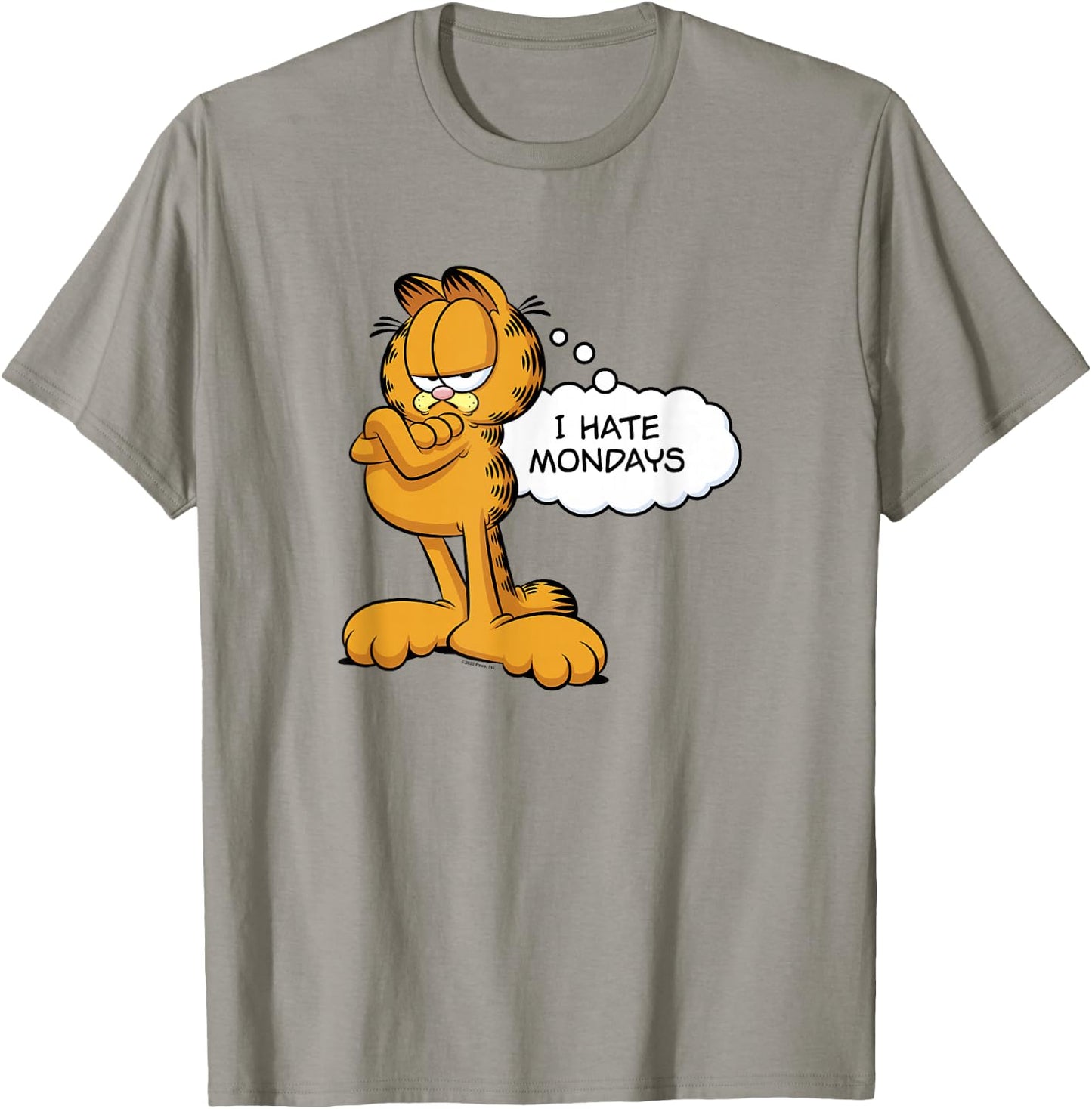 Garfield I Hate Mondays Thought Bubble T-Shirt - T-Shirt | Sand