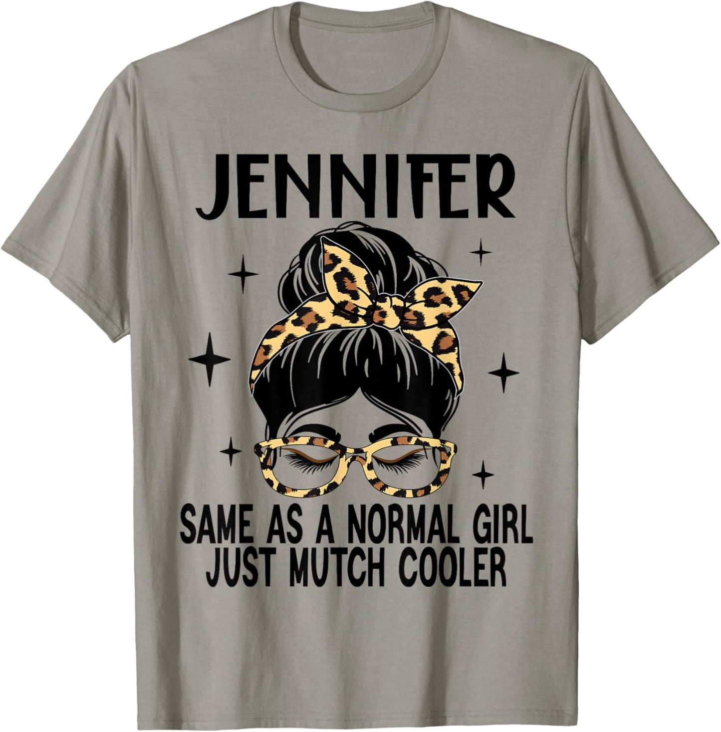 SwiftStyle Apparel JENNIFER Costume Cute Definition Personalized Name JENNIFER , Small, Grey T-Shirt - T-Shirt | Sand