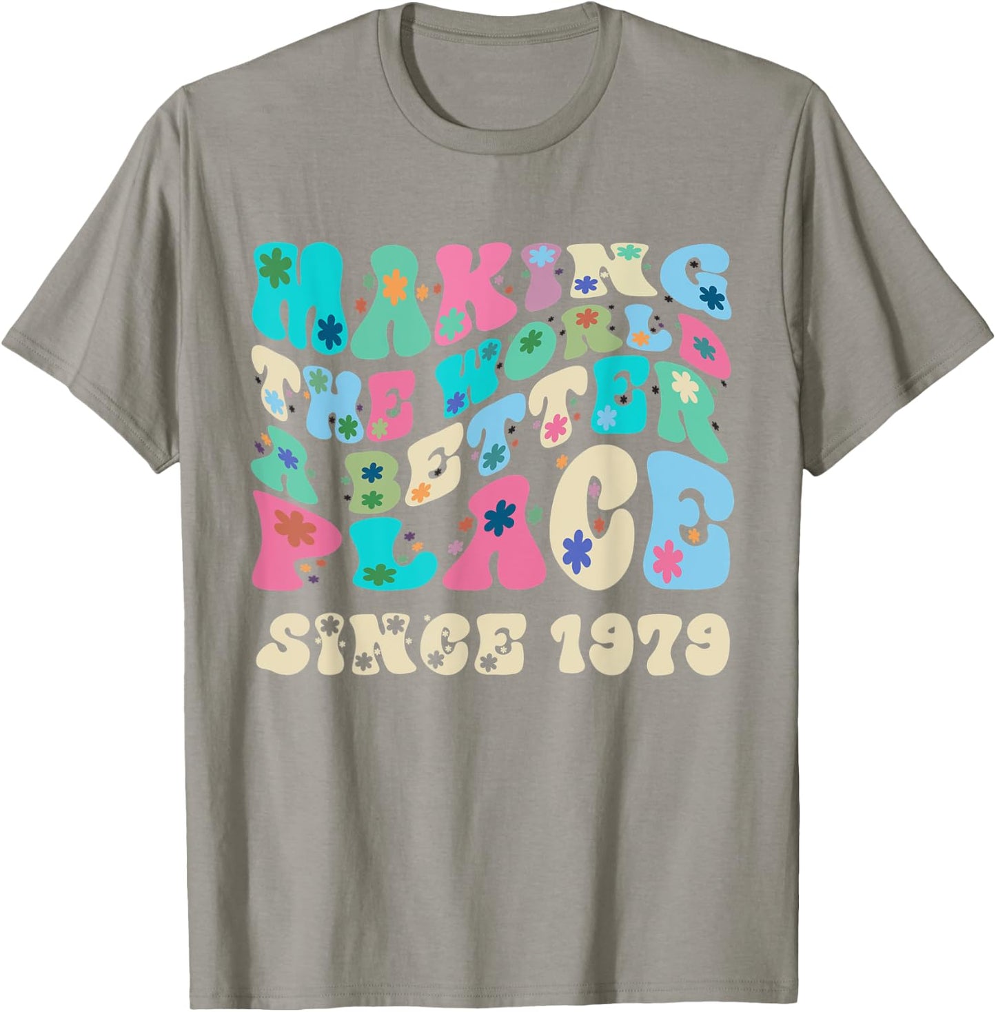 Retro vintage making the world a better place since 1979 T-Shirt - T-Shirt | Sand