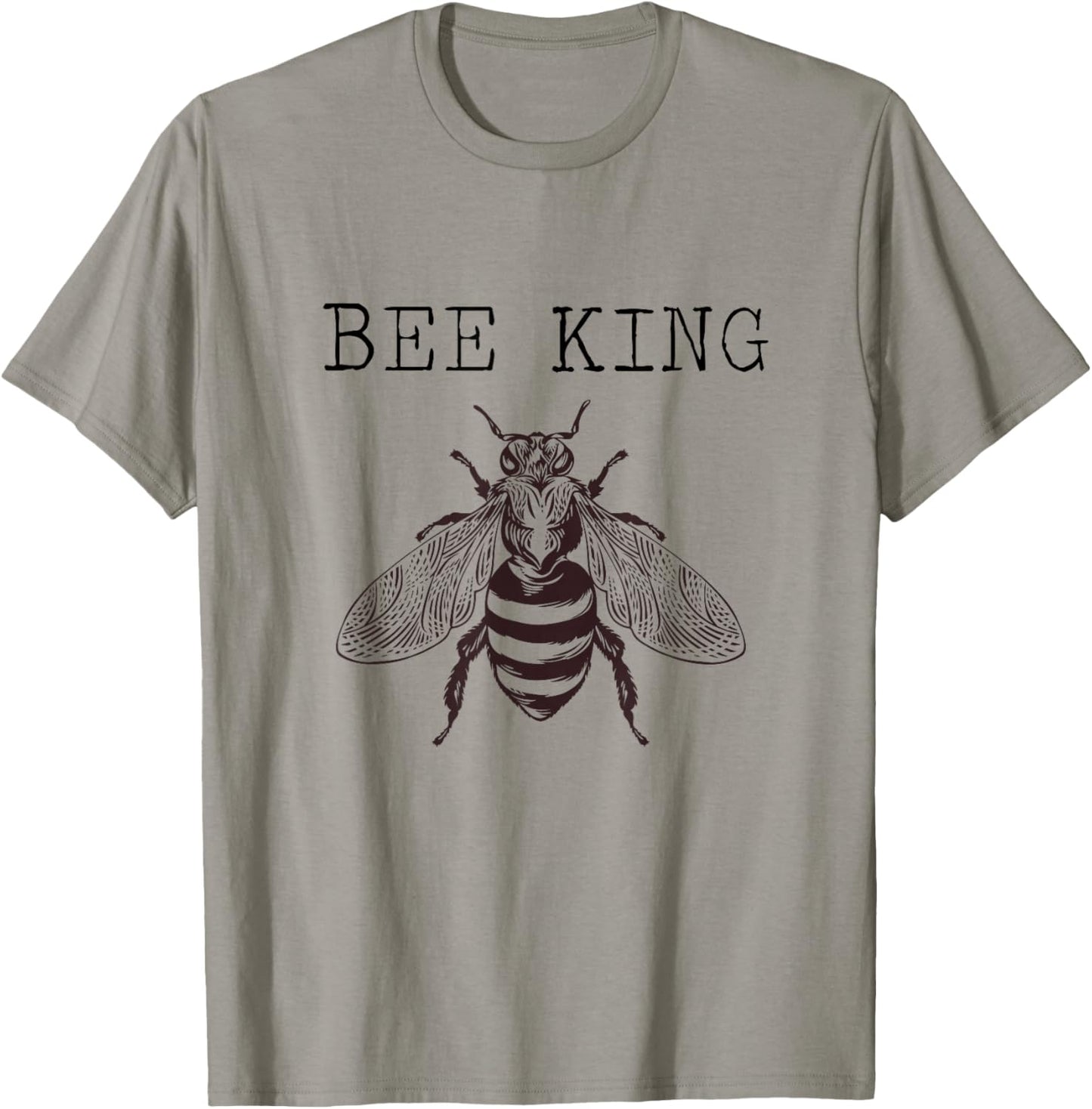 Bee King beekeeper bee enthusiast Honeybee King T-Shirt - T-Shirt | Sand