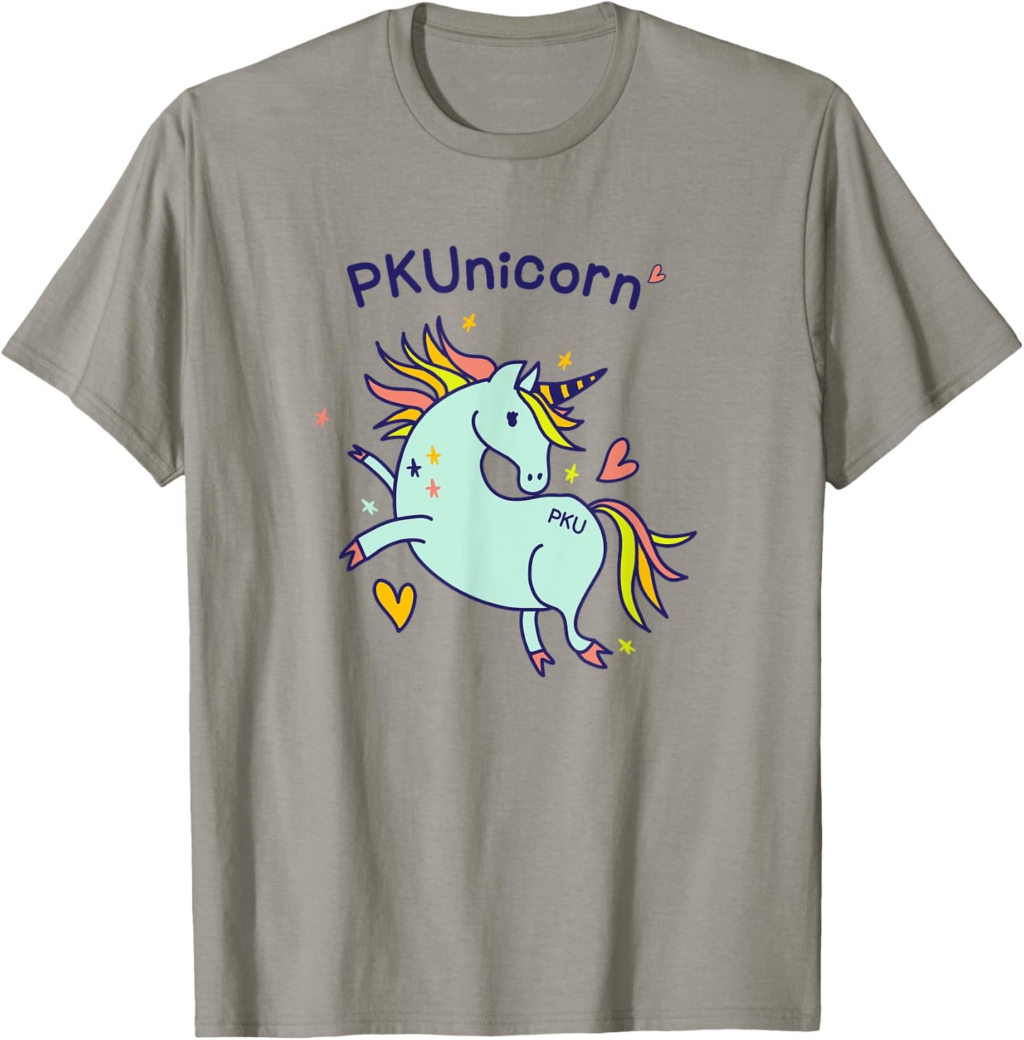 PKUnicorn | Cute PKU Awareness Unicorn T Shirt Gift T-Shirt - T-Shirt | Sand