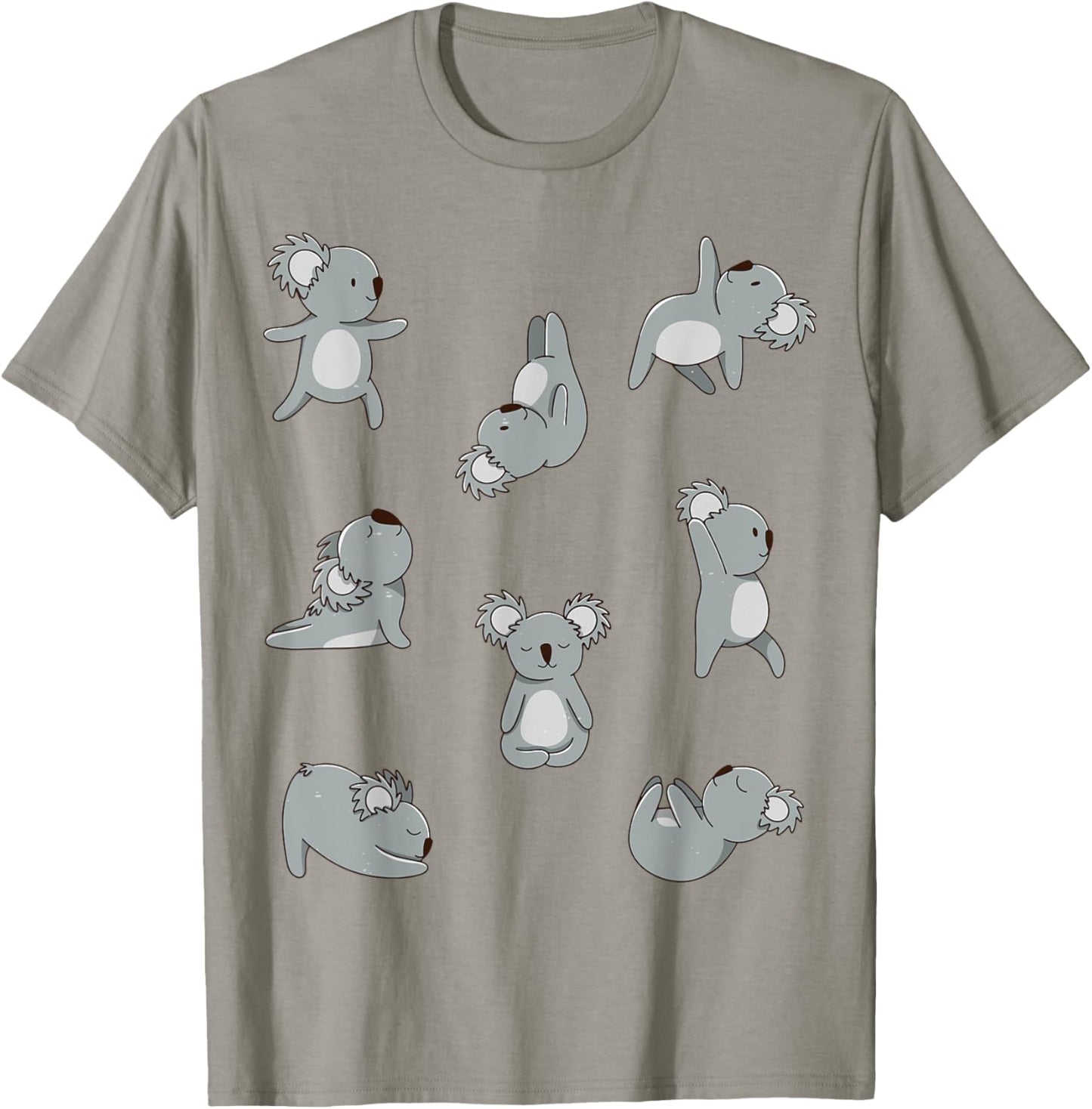 Yoga postures koala bear koala women men kids T-Shirt - T-Shirt | Sand