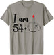I Am 54 Plus 1 Middle Finger Funny 55th Birthday Women T-Shirt - T-Shirt | Sand