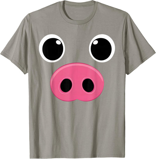 Carnival Pig Face Pig Children Costume Halloween For Kids T-Shirt - T-Shirt | Sand