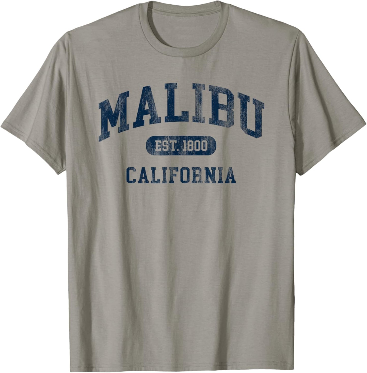Malibu California Retro Preppy Throwback Souvenir T-Shirt - T-Shirt | Sand