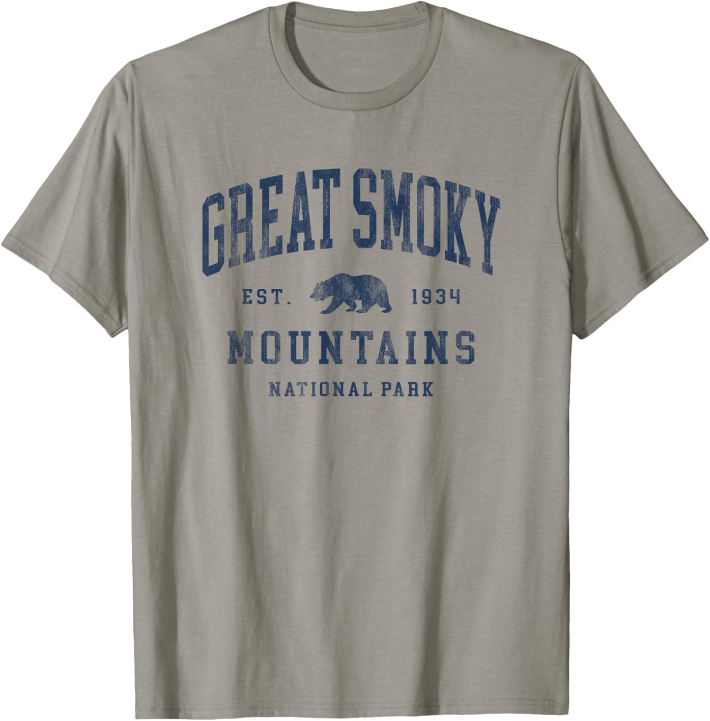Retro Great Smoky Mountains National Park Hiking T-Shirt - T-Shirt | Sand