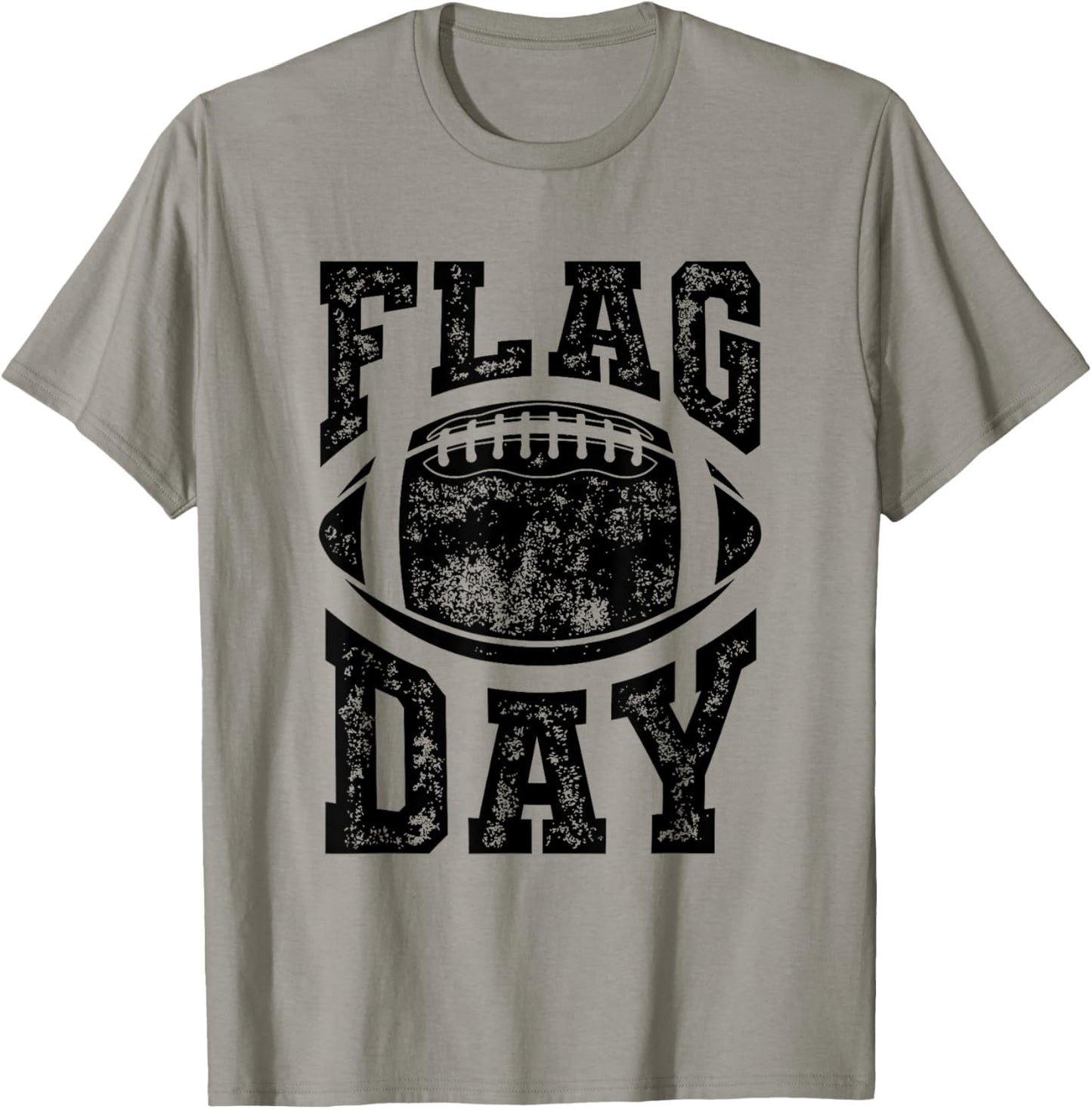Flag Day Funny Flag Football Lover Humor Saying Slogan T-Shirt - T-Shirt | Sand