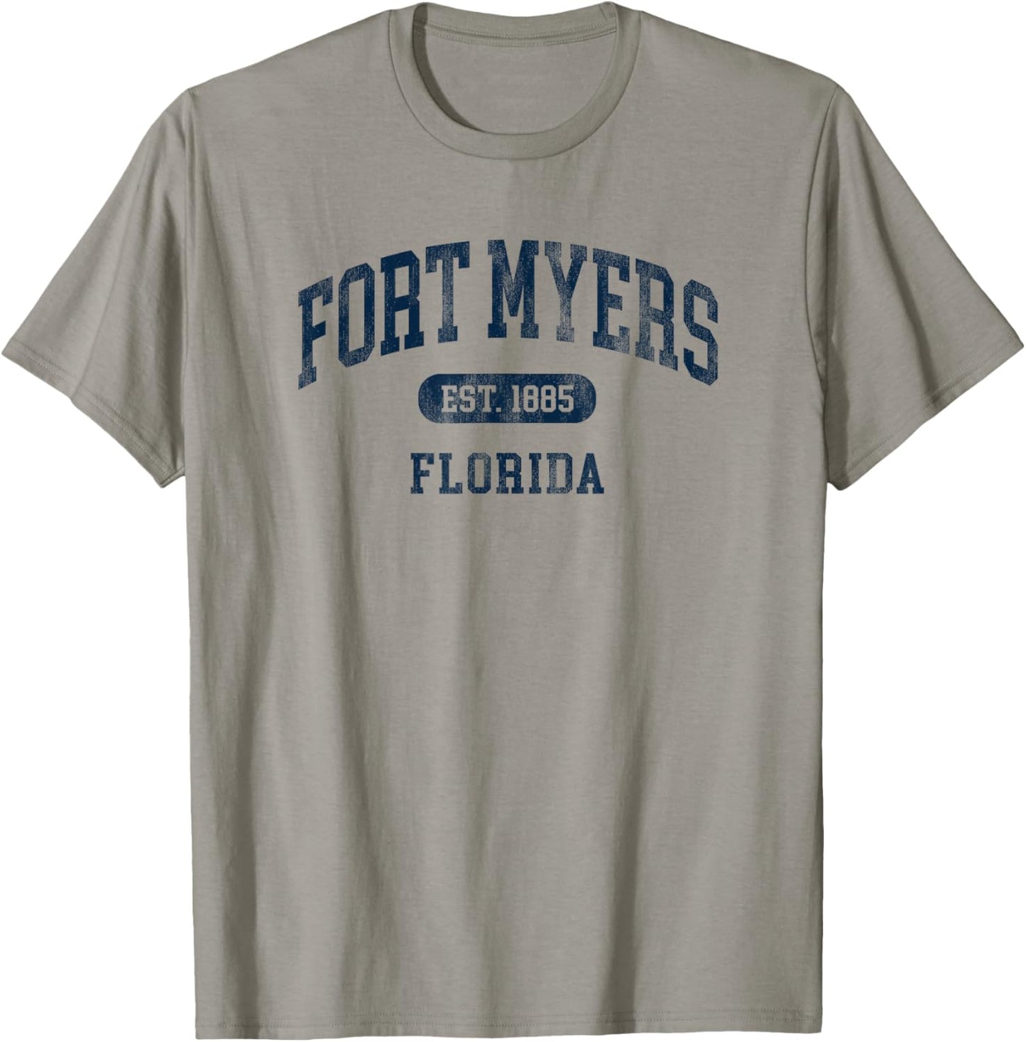 Vintage Fort Myers Florida Retro Preppy Throwback T-Shirt - T-Shirt | Sand