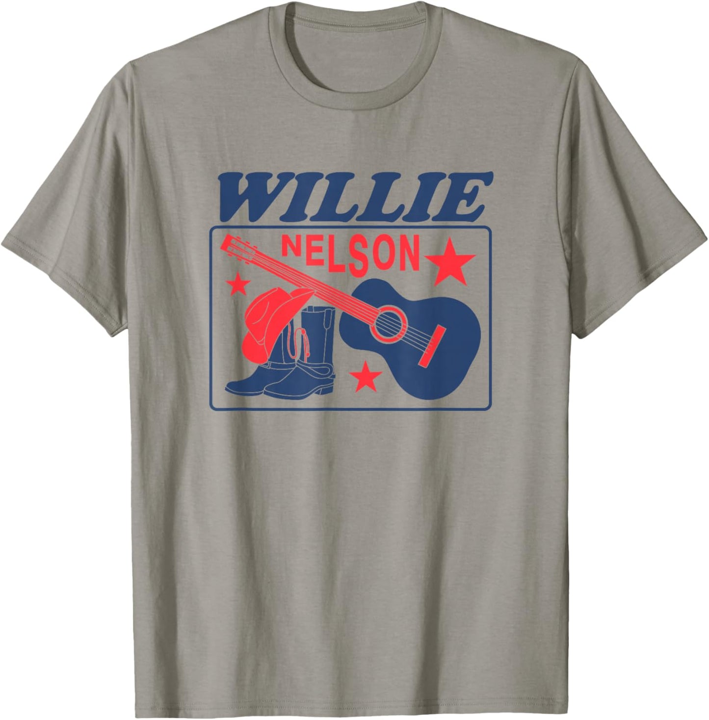 Official Willie Nelson Boots T-Shirt - T-Shirt | Sand