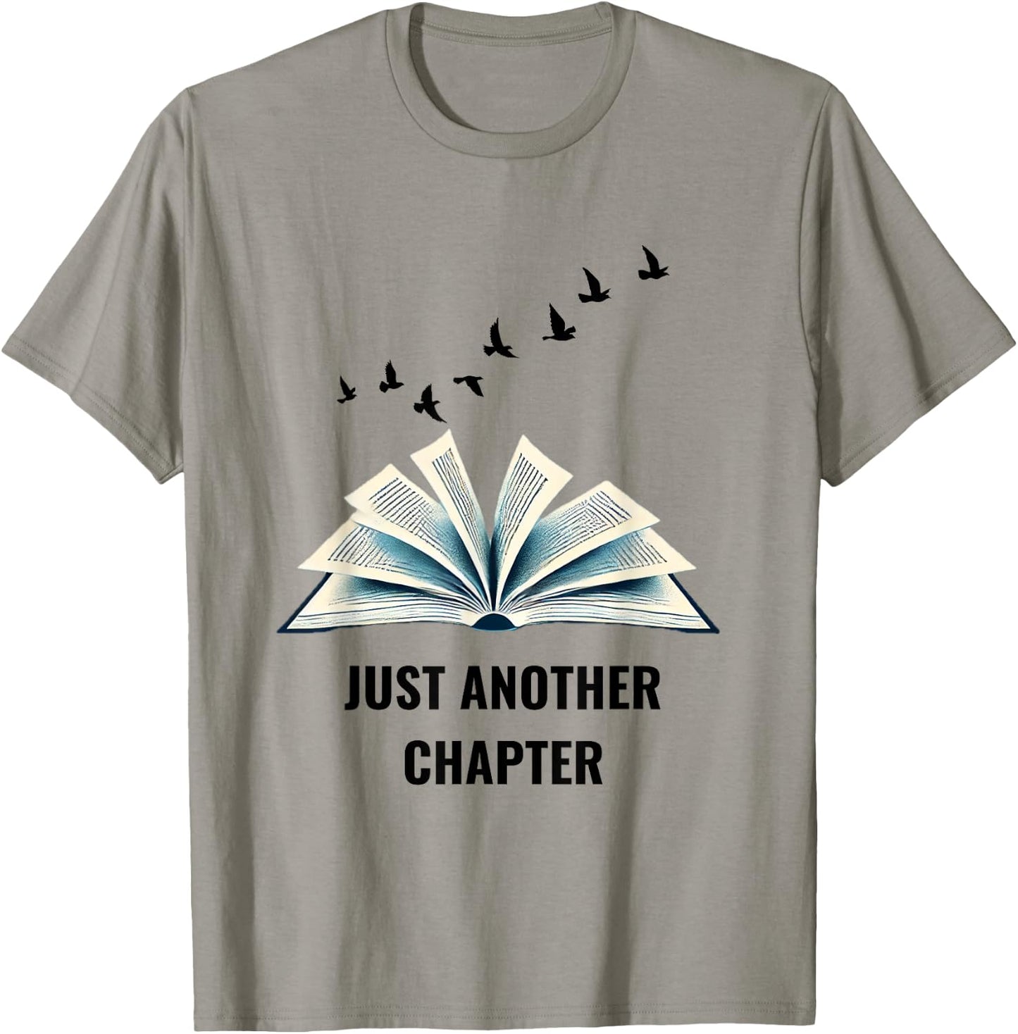 Floating Pages Book Lover Design - Just Another Chapter T-Shirt - T-Shirt | Sand
